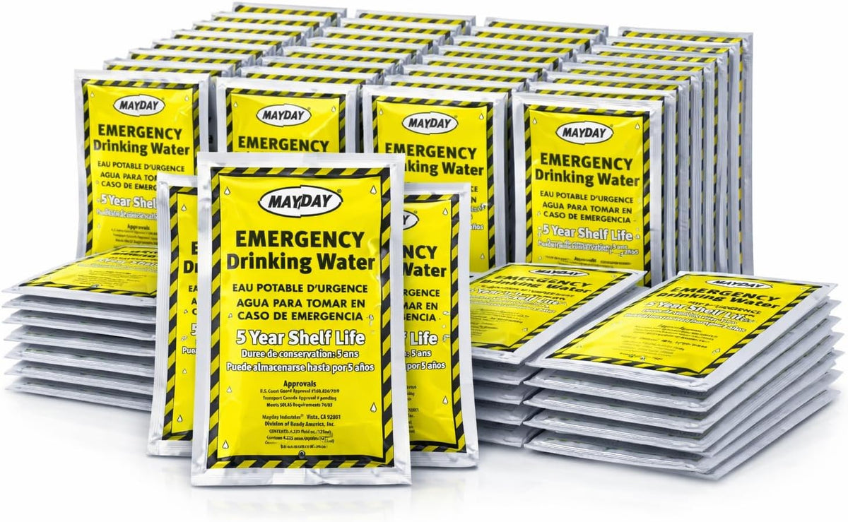 Mayday 73021 Emergency Water Packets (50-Pack)