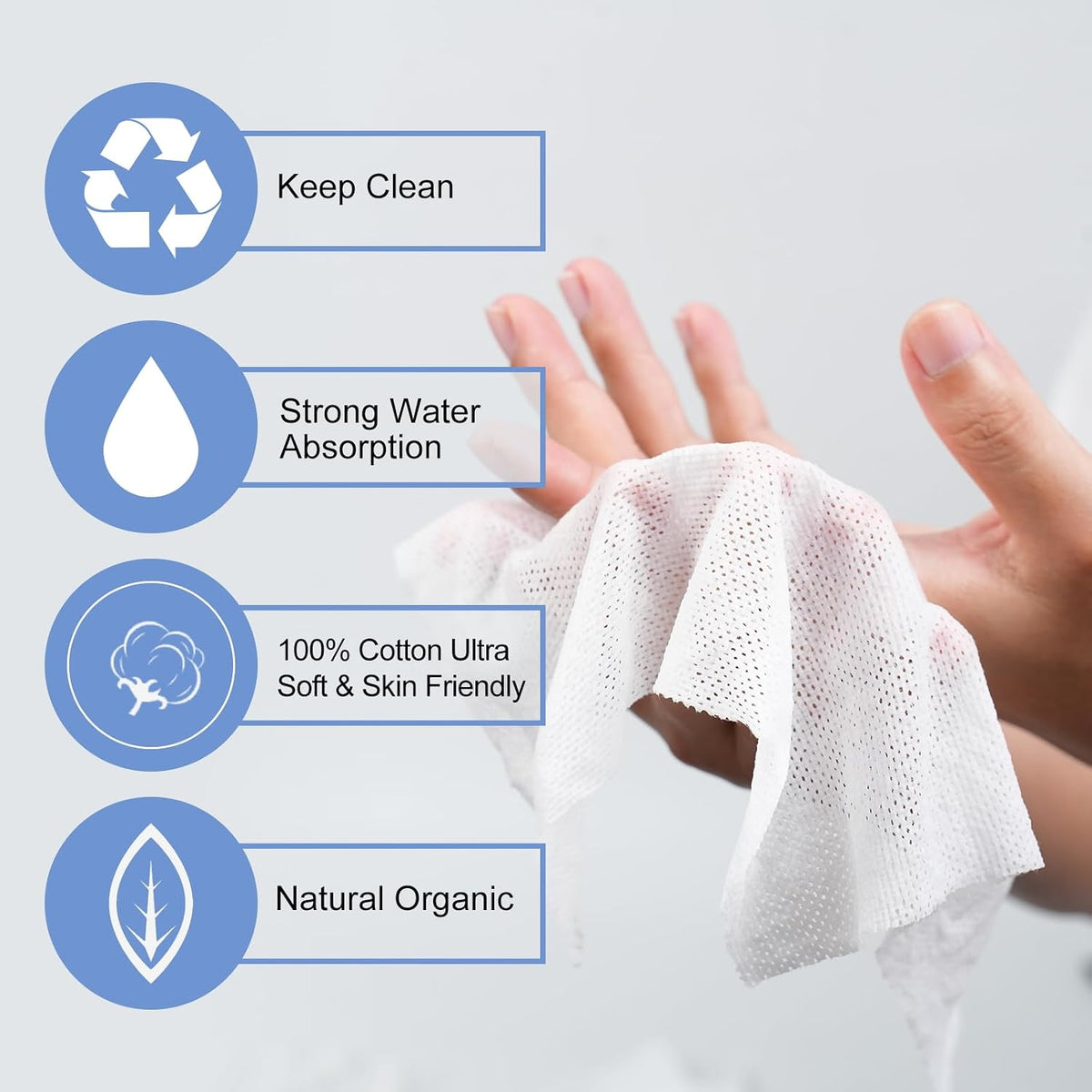 100 PCS Compressed Towels Disposable Compressed Travel Towel