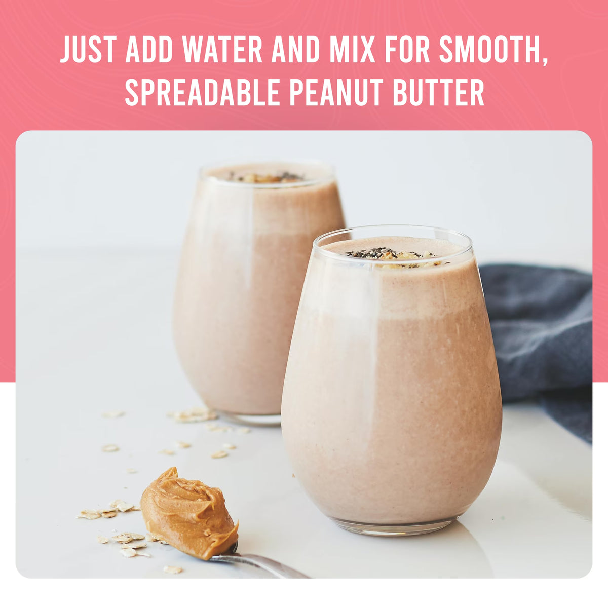 Peanut Butter Powder Mix Can Emergency Food Supply, 60 Servings, 5 Year Shelf Life, 6 Grams of Protein per Serving - Dry Peanut Butter Powder Blend, Ingredient for Baking and Cooking