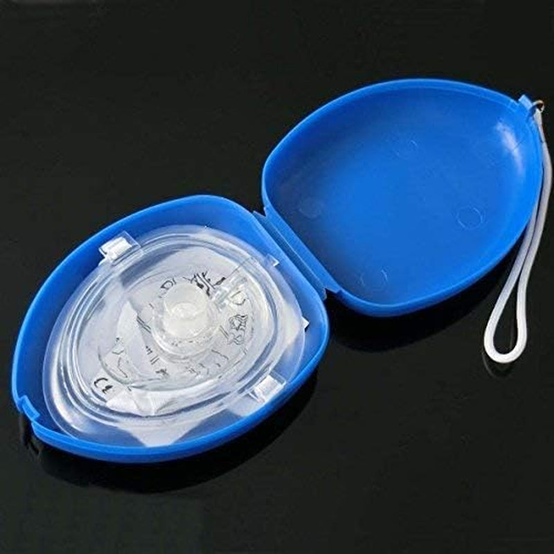 1Pcs First Aid CPR Rescue Adult and Child Cpr Face Shield Barrier Face Shield Oxygen Inlet in Box