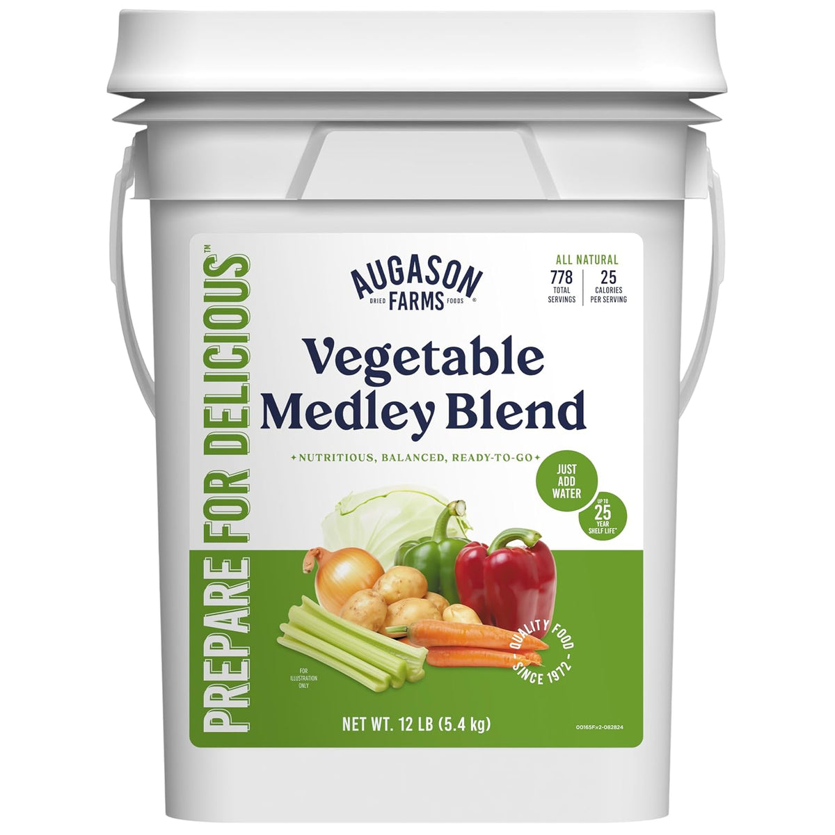 Vegetable Medley Blend Emergency Food Supply, 778 Servings
