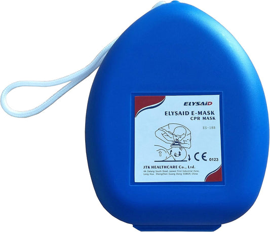 1Pcs First Aid CPR Rescue Adult and Child Cpr Face Shield Barrier Face Shield Oxygen Inlet in Box