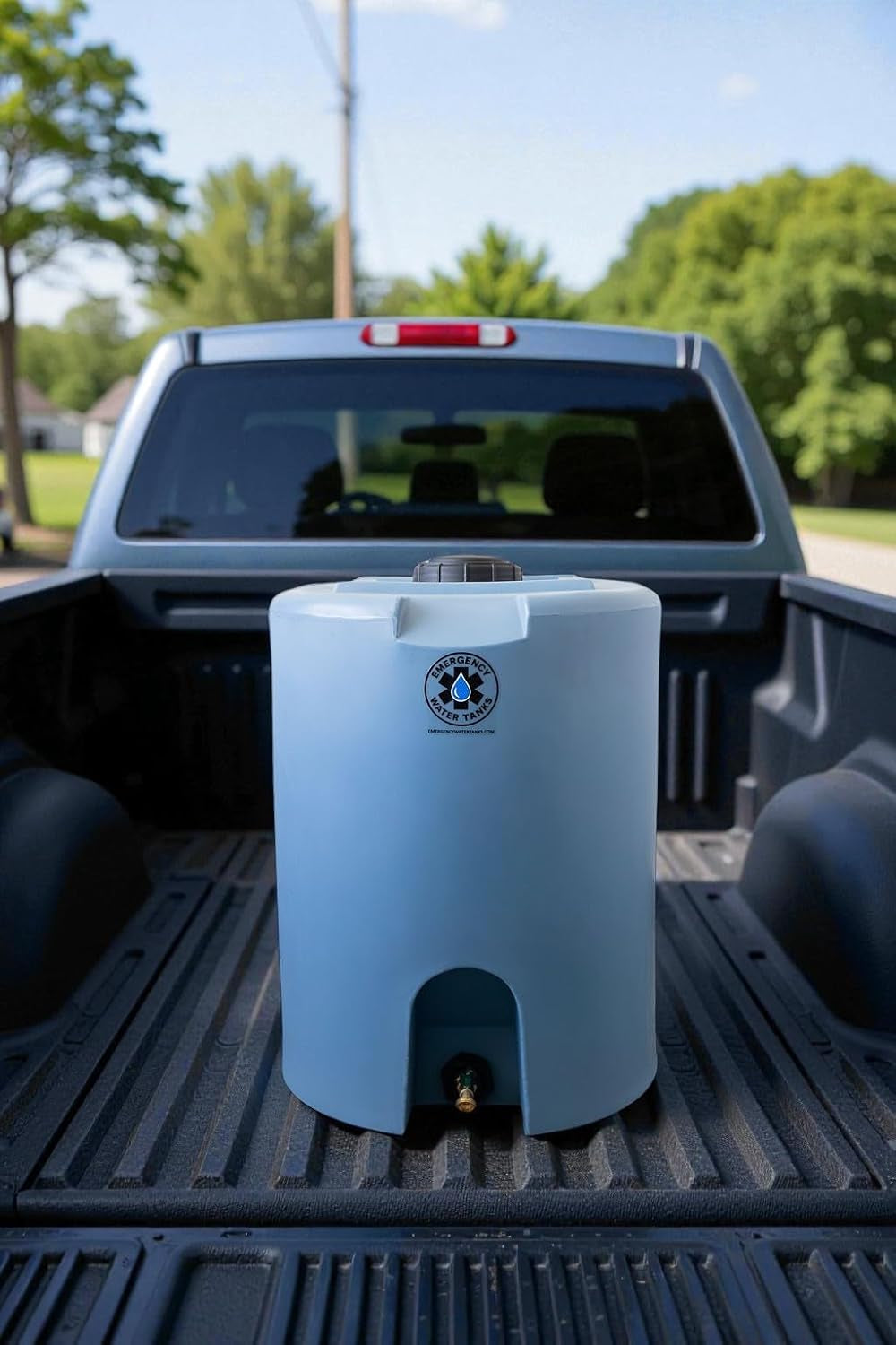 55 Gallon Stackable Emergency Water Storage Tank – Food Grade Bpa-Free Water Container for Long-Term Home Preparedness